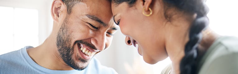 Shot of a young couple spending time together at home-1