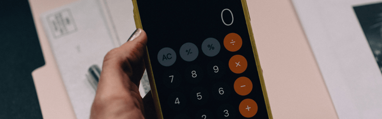 calculator on cell phone
