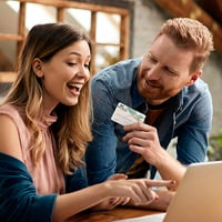 Couple shop with peach state credit card-2