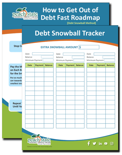 How to Get Out of Debt Fast Roadmap and Debt Snowball Tracker eBook Guide Cover