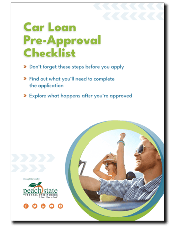 Peach State Car Loan Pre-Approval Checklist Cover
