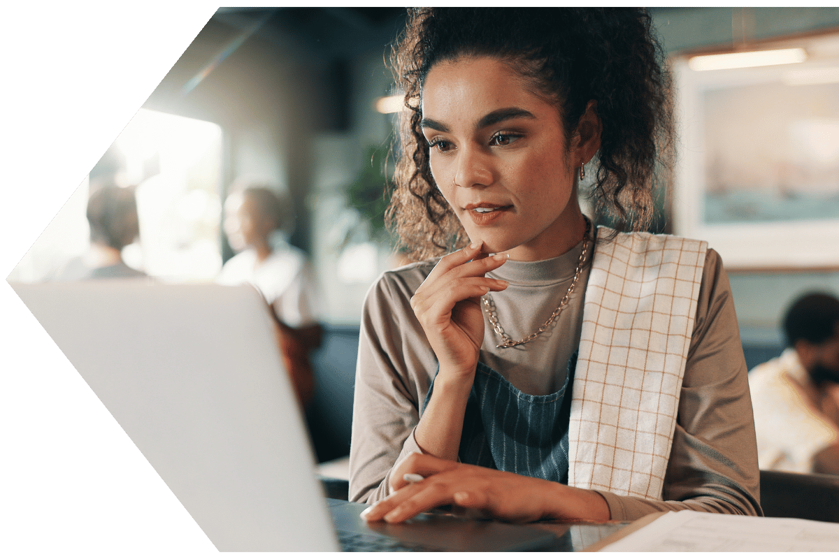 Small business owner saving money with a Peach State business savings account