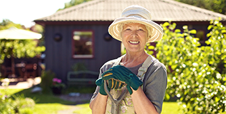 Older woman enjoys life with extra profits she has seen