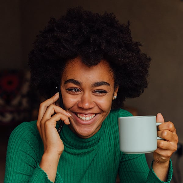 Young woman calls into Member Line early in the morning