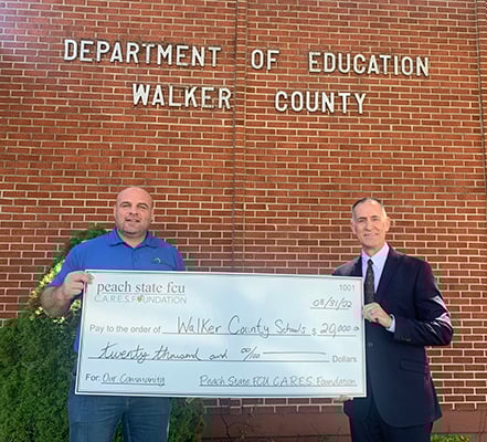 Walker County Schools check presentation