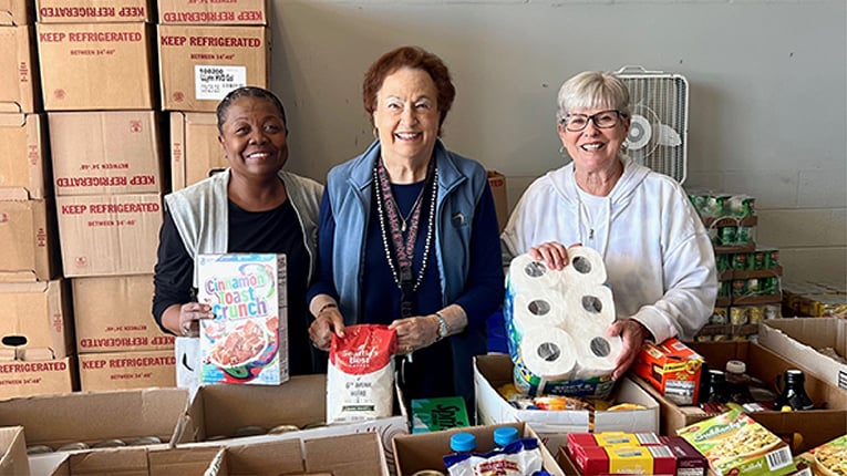 peach state staff donating to one of many food pantry's