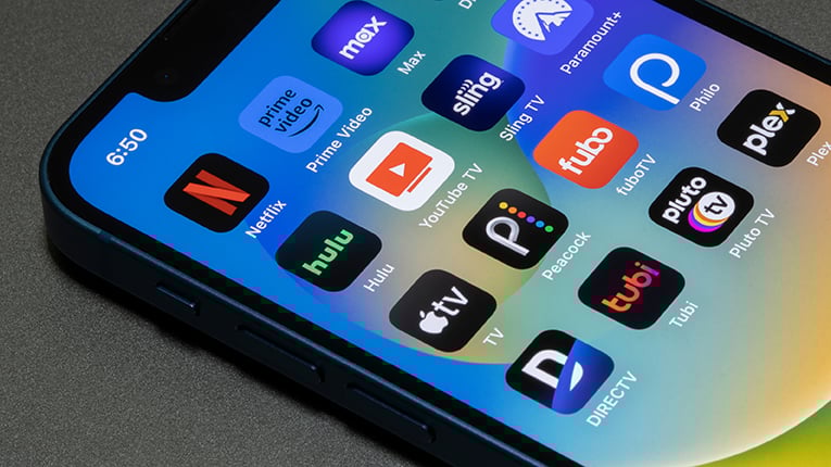 Streaming Apps stock photo