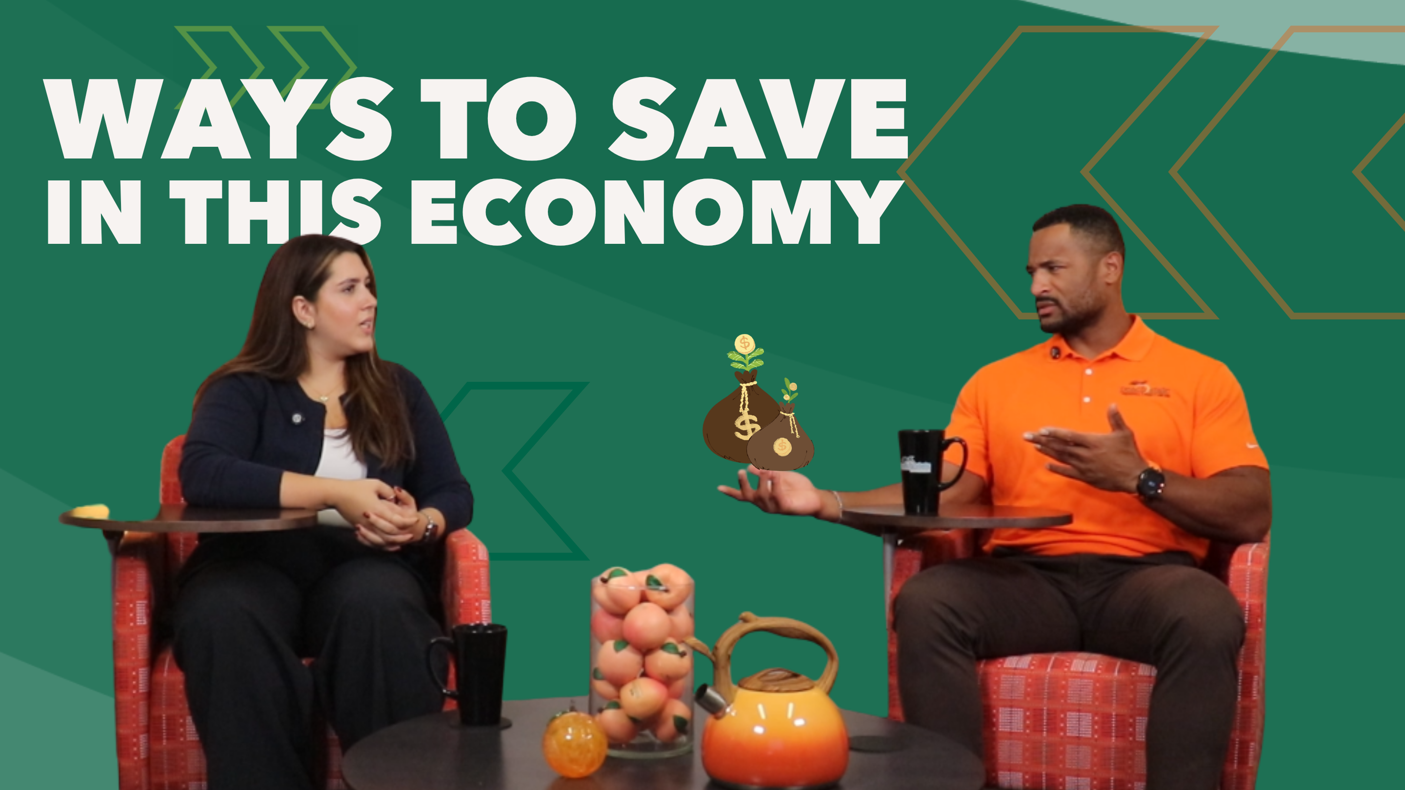 Spillin' the Peach Tea hosts talking about saving money in this economy