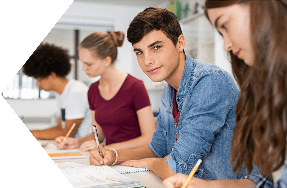 Teenagers studying Teenagers studying