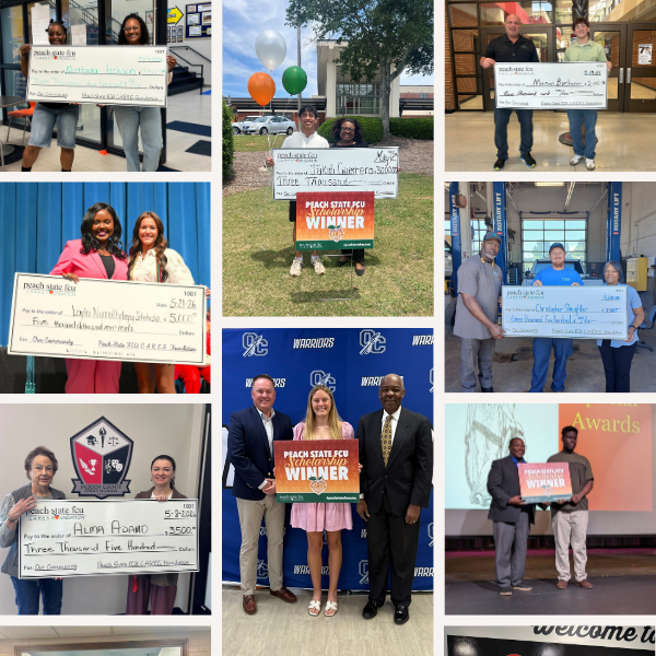 Collage of multiple scholarship winners