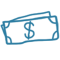 icon money blue