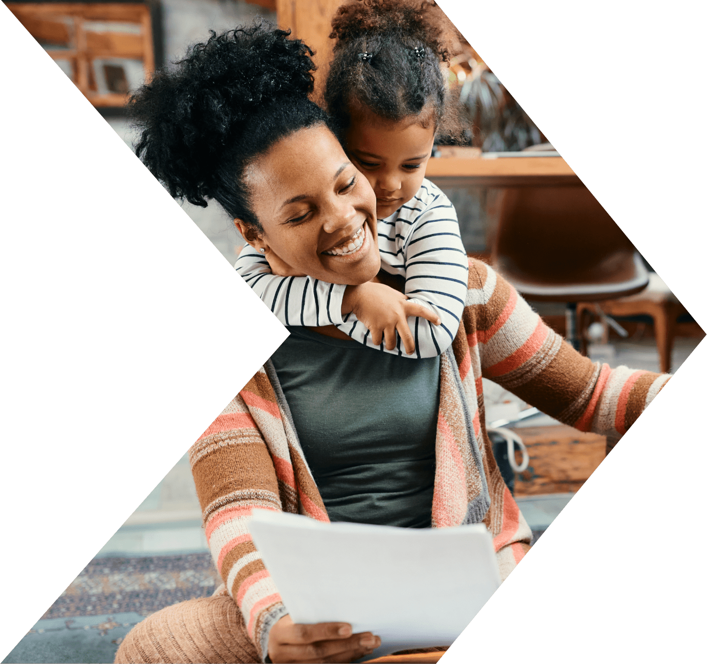 woman and daughter paying off debt with a share secured loan from Peach State FCU woman and daughter paying off debt with a share secured loan from Peach State FCU